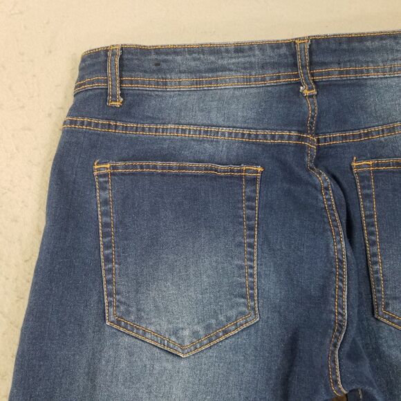 California Vintage jeans men's 38x32 low rise slim blue stretch denim pants - Picture 8 of 11